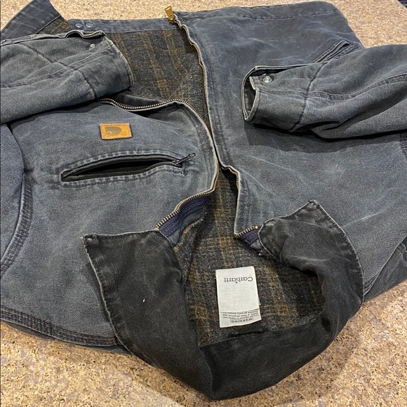 Carhartt Detroit Jacket J97 PTL Medium Petrol Work Wear Utility - Picture 8 of 17